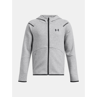Under Armour Boys' sweatshirt UA B Unstoppable Flc FZ Boys šedá