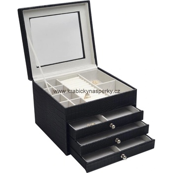 Kos Jan luxusní velká šperkovnice SP 949 A25 černá