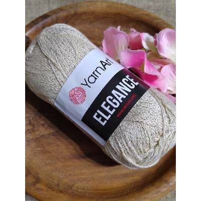 Pletací příze Elegance lurex 50 g barva 119 béžová
