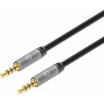 Manhattan Кабел Manhattan 356015, от Jack 3.5mm(м) към Jack 3.5mm(м), 5m, черен (356015)