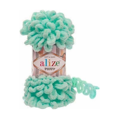Priadza Alize Puffy 19 - mentolová