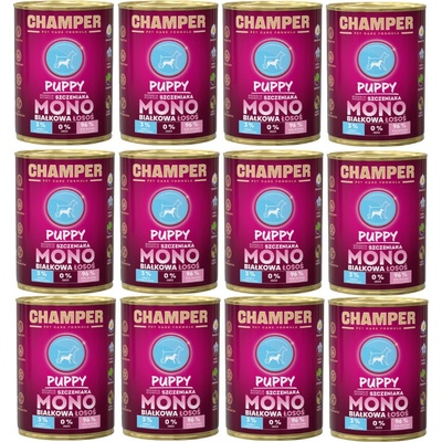 Champer Puppy monoproteinový losos 12 x 400 g