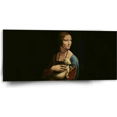 Sablio Obraz Dáma s hranostajom - Leonardo da Vinci - 110x50 cm