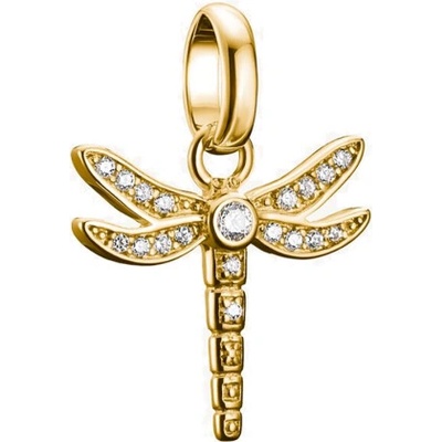 Thomas Sabo connect přívěsek charm Dragonfly with stones gold-plated CC1285 414 14