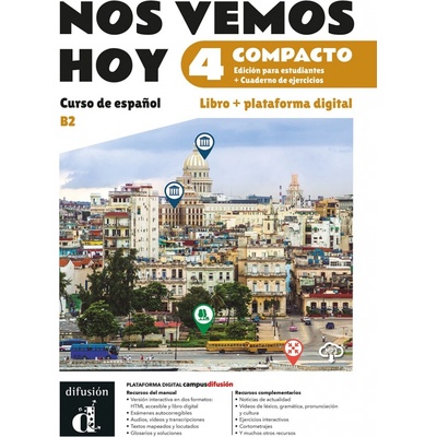 !Nos vemos! hoy 4 (B2) – Edición híbrida Libro del alumno / Cuaderno de ejercicios + Campus (12 meses)