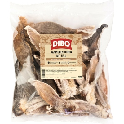 DIBO králičí uši s kožešinou 2 x 500 g 250 g