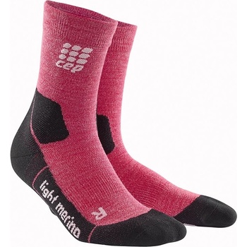 CEP Outdoorové kompresné ponožky Socks ultralight merino women berry