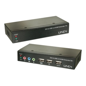 Lindy 39377 KVM превключвател Черен (39377) (39377)