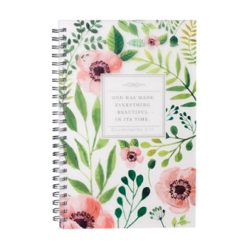 Christian art gifts Notebook Wirebound Everything Beautiful Ecc 3: 11 | Christian Art Gifts