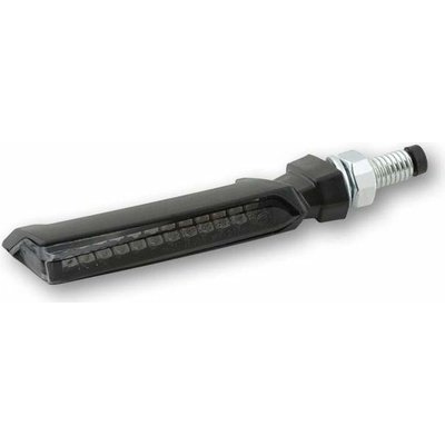 Sekvenční LED blinkr FLINT, kouřové sklo, 1 pár