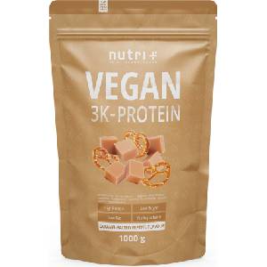 nutri + Протеин на прах Vegan 3K - Caramel-Salted Pretzel