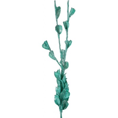 Dekoračný kvet 112 cm, zdobenie 55 cm tyrkysová