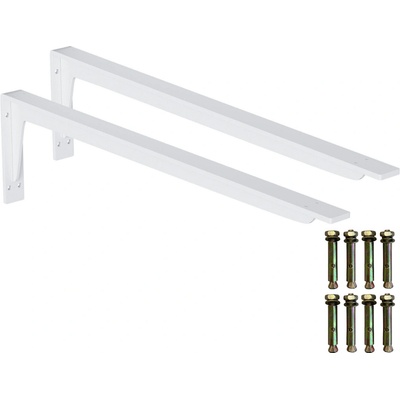Onpira Biely držiak police s podperou 14-59 cm [2ks] Rozmer: 540x245 mm