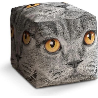 Sablio Taburet Mačací pohľad: 40x40x40 cm