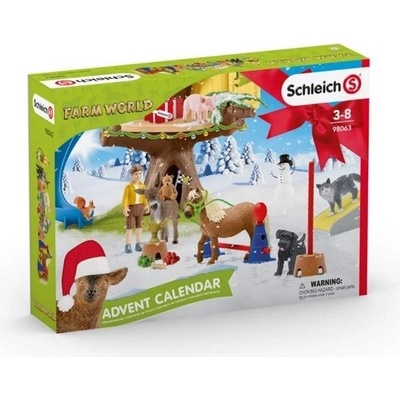 Schleich 98063 Adventný kalendár Domácí zvířata