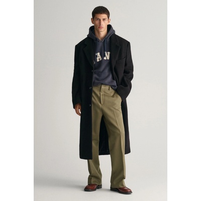 GANT kabát OVERSIZED SB TAILORED COAT čierna