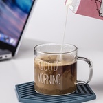  120 ML Mini Good Morning стъклени чаши за кафе, мляко (ак09433)