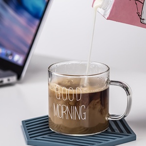  120 ML Mini Good Morning стъклени чаши за кафе, мляко (ак09433)