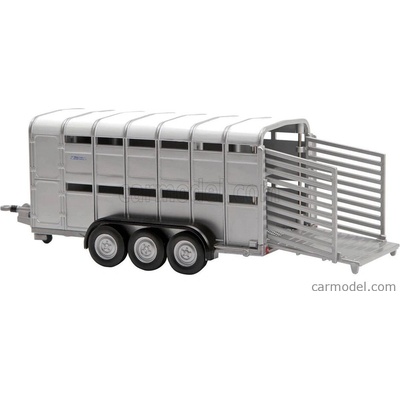 Britains Ifor Livestock Trailer Trasporto Animali Bestiame Stříbrná Bílá 1:32
