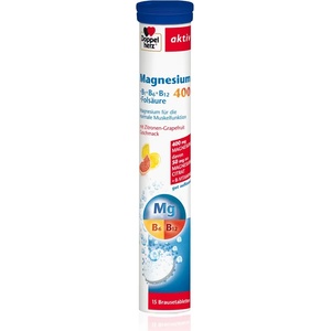 Doppelherz Aktiv Magnesium + B1 + B6 + B12, 15 таблетки
