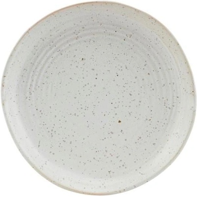 House Doctor Kameninový dezertný tanier Pion Grey/White 16,5 cm