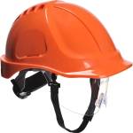Portwest endurance plus visor pw54 / Предпазна каска с визьор - оранжева (pw54orr)