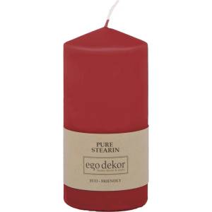 Ego dekor Червена свещ Връх, време на горене 30 ч. Eco - Eco candles by Ego dekor (ZBC-3771027)