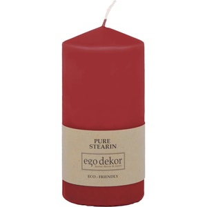 Ego dekor Червена свещ Връх, време на горене 30 ч. Eco - Eco candles by Ego dekor (ZBC-3771027)