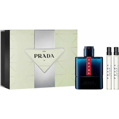 Prada Luna Rossa Ocean Подаръчен комплект, Тоалетна вода 100ml + 2x Тоалетна вода 10ml, мъже