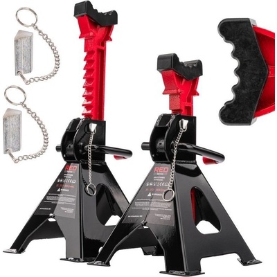 RED TECHNIC Powermat Zvedací podpěry 2x nastavitelný zámek 3 t RTPSK0080 | Zboží Auto