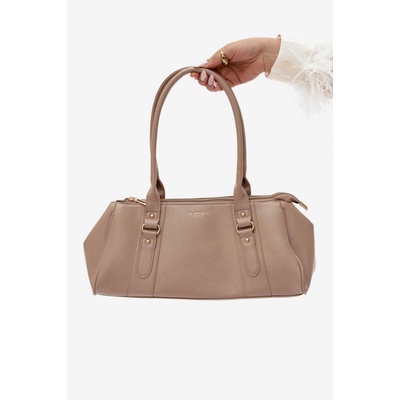 Flora & Co Beige kabelka z imitácie kože krémová