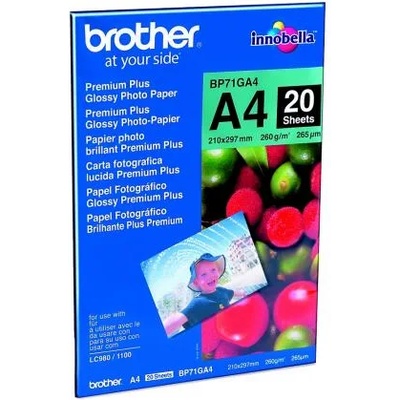 Brother BP71GA4 Premium Plus Glossy Photo Paper 20 Sheets