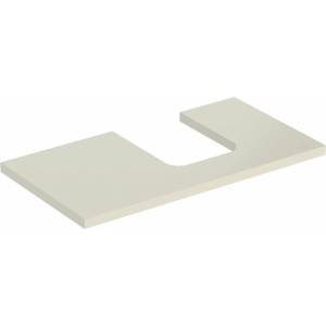 Geberit Плот за мивка Geberit One с десен изрез 90 см, гланц, пясъчно сиво (505.313.00.4)