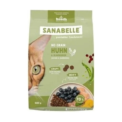 SANABELLE No Grain Kuřecí bezobilná krmiva pro kočky 0,4 kg