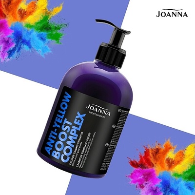 Joanna revitalizujúci s mikroproteínmi pre blond vlasy strieborne farbiaci šampón 500 ml
