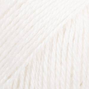 DROPS Design Alpaca Uni Colour 101 White Плетива прежда (1046101)