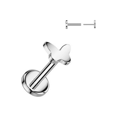 Šperky4U piercing do brady PUSH IN labreta titan TIT1528-1006