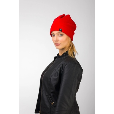 VFstyle Hřejivá čepice Flower červená