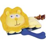 NOBBY Играчка Плюшена Лъв 3 в 1 - плюшена играчка, гумен кокал и място за поставяне на лакомства - 23 см nobby Германия 61126