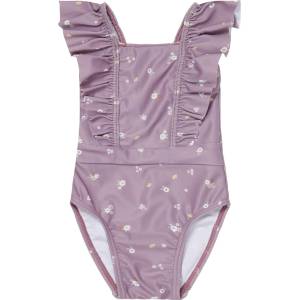 Little Dutch Цял бански с UV 50+ защита Little Dutch Mauve Blossom - С къдрички, 62-68 cm, 2-6 м (CL44473317)