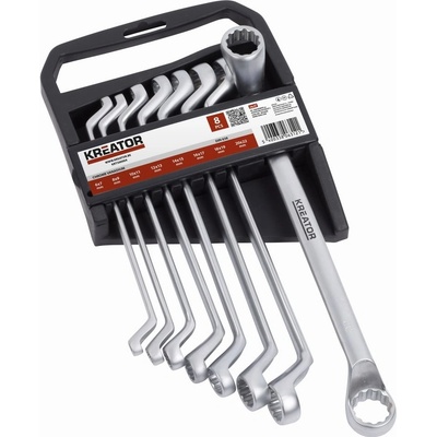 Kreator Sada oboustranných očkových klíčů 6-22mm 8ks KRT500004