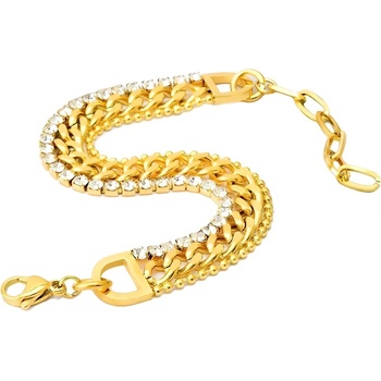 HARAHU Дамски гривна bo - 38456 - Златна / 21, 5см / 10мм kp38456 (bo-38456)