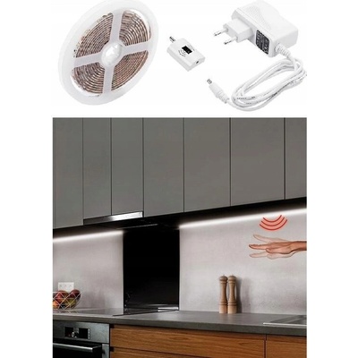 Solight LED stmievateľný pásik s bezdotykovým ovládaním, 3m, 180 LED, 4000K, IP65, 230V, WM505
