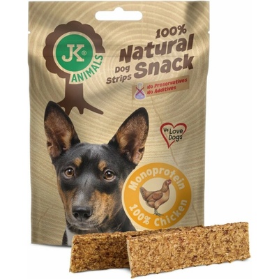 JK ANIMALS 100% Natural Snack Monoproteín Chicken 100 g