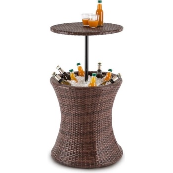 Blumfeldt Beerboy, dvojfarebný hnedý, záhradný stôl, chladič nápojov, 50cm, polyratan