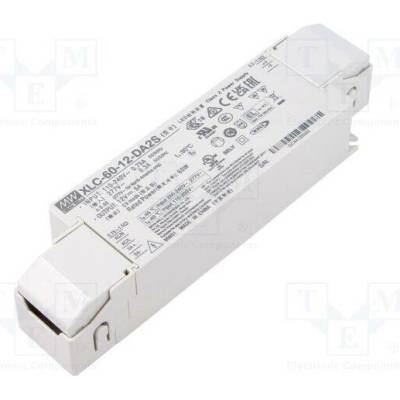 MEAN WELL XLC-60-12-DA2S Napájecí zdroj: spínaný; LED; DALI 2; 60W; 12VDC; 0÷5A; 155÷400VDC