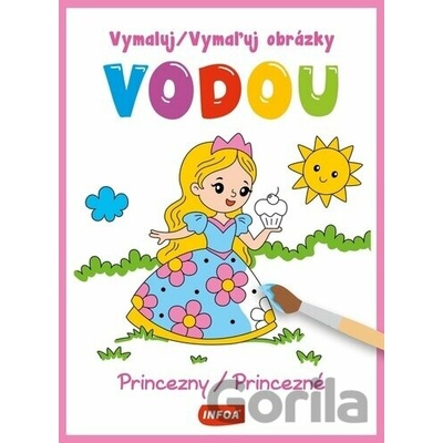 Vymaľuj obrázky vodou Princezné/Princezné