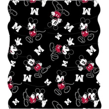 EplusM Detský nákrčník Mickey mouse čierna