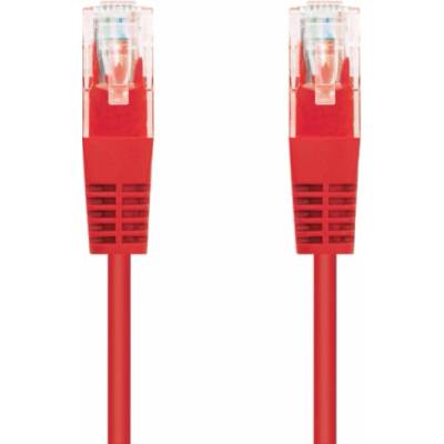 C-Tech CB-PP5-1R patch, Cat5e, UTP, 1m, červený