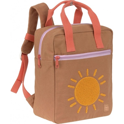 Lässig KIDS detský batôžtek Green Label Little One & Me Square Backpack Small Gots caramel